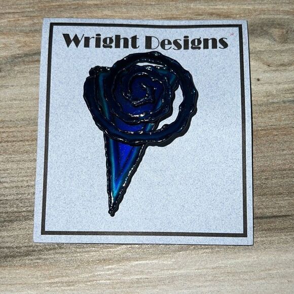 Original Brooch By David Wright Custom Made From ChromePlate NWT - Picture 6 of 7